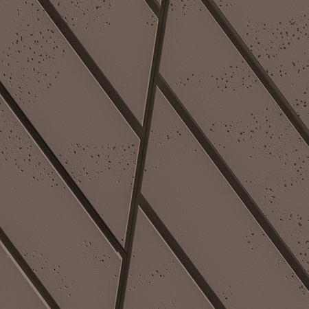 Płyta betonowa na ścianę 3D PB43 1210x500x25, czekoladowy CL02, beton architektoniczny