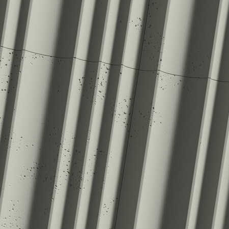 Płyta betonowa na ścianę 3D PB56 1350x430x35, zgaszona zieleń CL09, beton architektoniczny