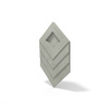 Płyta betonowa na ścianę 3D PB21 1050x600x45, zgaszona zieleń CL09, beton architektoniczny