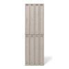 Płyta betonowa na ścianę 3D PB66A 1350x430x22, kaszmirowy CL04; wzór A, beton architektoniczny