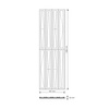 Płyta betonowa na ścianę 3D PB66B 1350x430x22, szary S96; wzór B, beton architektoniczny
