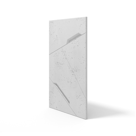 Płyta betonowa na ścianę 3D PB18 1200x600x38, jasnoszary S50, beton architektoniczny
