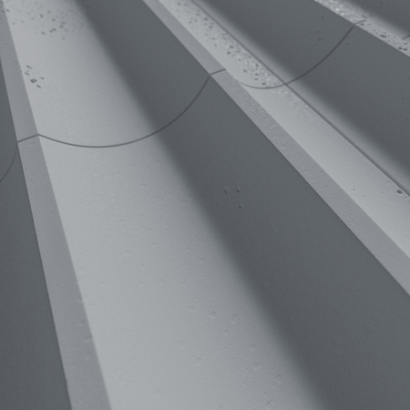 Płyta betonowa na ścianę 3D PB59 1350x500x35, antracytowy B08, beton architektoniczny