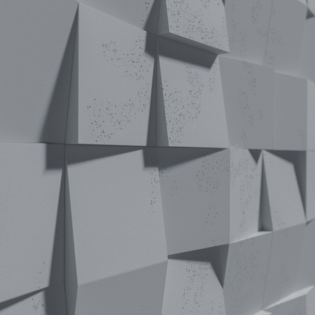 Płyta betonowa na ścianę 3D PB15 600x600x40, antracytowy B08, beton architektoniczny