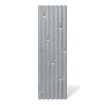 Płyta betonowa na ścianę 3D PB63 1350x480x35, szary S96, beton architektoniczny