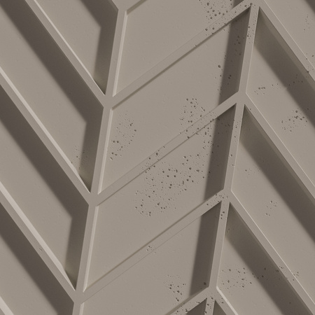Płyta betonowa na ścianę 3D PB47 939x600x25, szarobeżowy CL05, beton architektoniczny