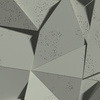 Płyta betonowa na ścianę 3D PB06B 600x600x42, zgaszona zieleń CL09; wzór B, beton architektoniczny