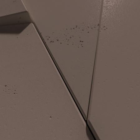 Płyta betonowa na ścianę 3D PB05A 1200x600x48, czekoladowy CL02, wzór A, beton architektoniczny