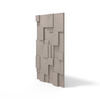 Płyta betonowa na ścianę 3D PB11 1200x600x40, szarobeżowy CL05; wzór A, beton architektoniczny