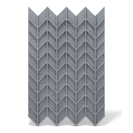 Płyta betonowa na ścianę 3D PB49 935x600x25, antracytowy B08, beton architektoniczny