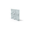 Płyta betonowa na ścianę 3D PB06B 600x600x42, jasny błękit CL06; wzór B, beton architektoniczny