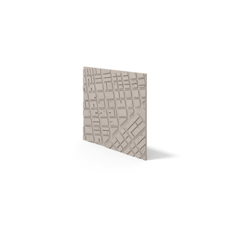 Płyta betonowa na ścianę 3D PB71A 600x600x22, kaszmirowy CL04, wzór A, beton architektoniczny
