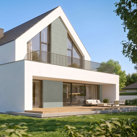 Płyta betonowa na ścianę 3D PB51 800x410x20, pistacjowy CL08, beton architektoniczny