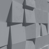 Płyta betonowa na ścianę 3D PB15 600x600x40, antracytowy B08, beton architektoniczny