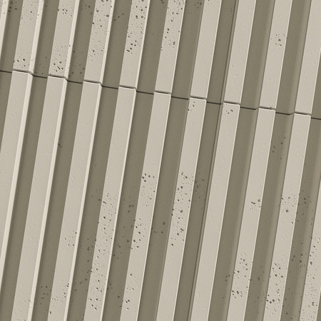 Płyta betonowa na ścianę 3D PB38 1350x480x30, kość słoniowa KS, beton architektoniczny