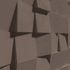 Płyta betonowa na ścianę 3D PB15 600x600x40, czekoladowy CL02, beton architektoniczny
