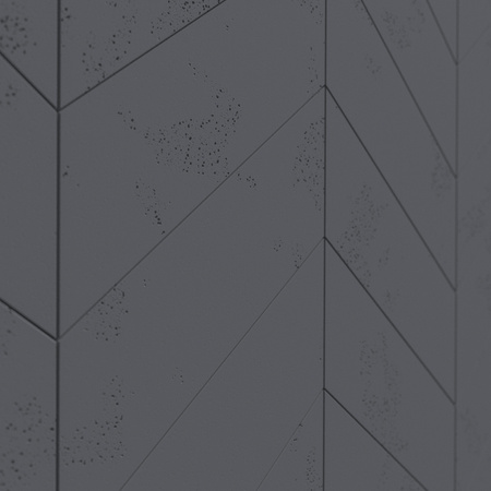 Płyta betonowa na ścianę 3D PB35 455x120x20, czarny B15, lewy, beton architektoniczny