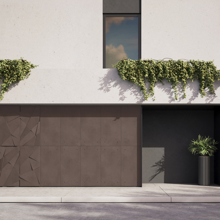 Płyta betonowa na ścianę 3D PB05C 1200x600x48, czekoladowy CL02, wzór C, beton architektoniczny