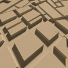 Płyta betonowa na ścianę 3D PB71F 600x600x22, miodowy CL03; wzór F, beton architektoniczny