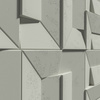 Płyta betonowa na ścianę 3D PB26B 600x600x45, pistacjowy CL08; wzór B, beton architektoniczny
