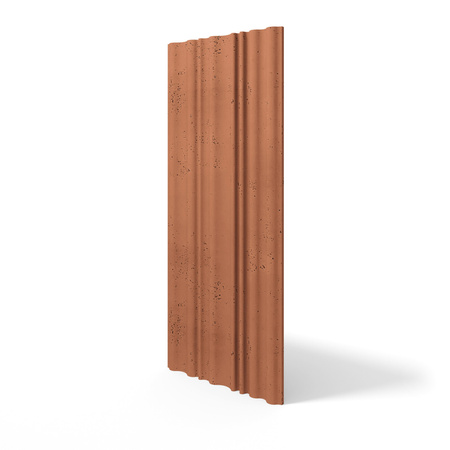 Płyta betonowa na ścianę 3D PB58 1350x560x34, terakota CL01, beton architektoniczny