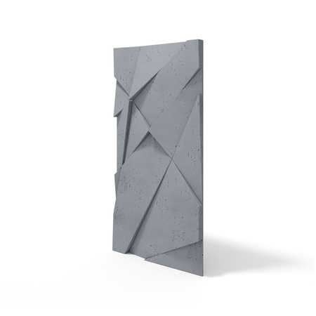 Płyta betonowa na ścianę 3D PB05A 1200x600x48, antracytowy B08, wzór A, beton architektoniczny