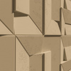 Płyta betonowa na ścianę 3D PB26B 600x600x45, miodowy CL03; wzór B, beton architektoniczny