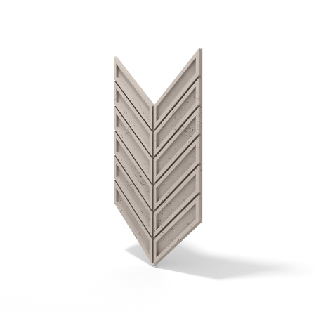 Płyta betonowa na ścianę 3D PB50 1156x600x20, kaszmirowy CL04, beton architektoniczny