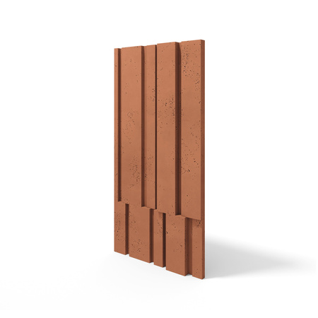 Płyta betonowa na ścianę 3D PB13 1200x600x40, terakota CL01, beton architektoniczny