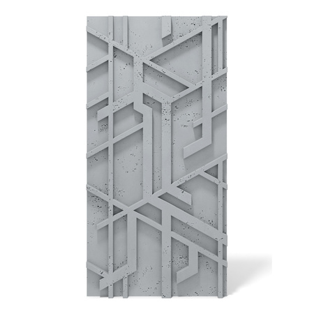 Płyta betonowa na ścianę 3D PB27 1200x600x35, szary S96, beton architektoniczny