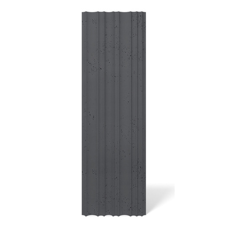 Płyta betonowa na ścianę 3D PB56 1350x430x35, czarny B15, beton architektoniczny