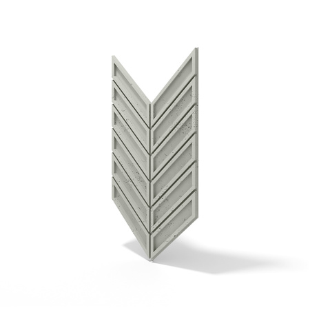 Płyta betonowa na ścianę 3D PB50 1156x600x20, pistacjowy CL08, beton architektoniczny