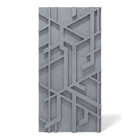 Płyta betonowa na ścianę 3D PB27 1200x600x35, antracytowy B08, beton architektoniczny