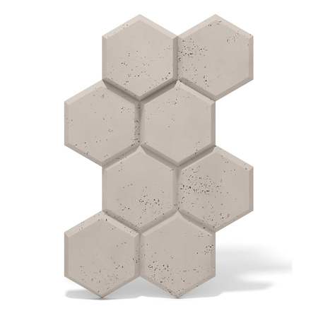 Płyta betonowa na ścianę 3D PB01 975x650x35, kaszmirowy CL04, beton architektoniczny