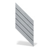 Płyta betonowa na ścianę 3D PB43 1210x500x25, szary S96, beton architektoniczny