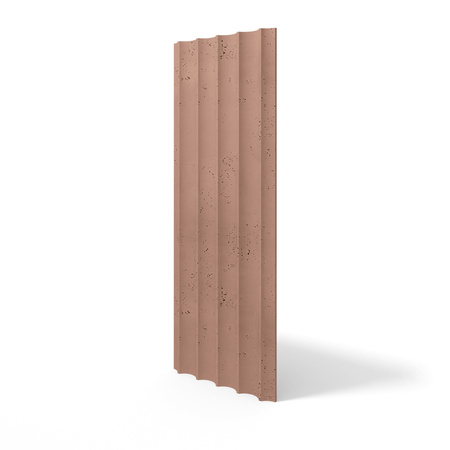 Płyta betonowa na ścianę 3D PB59 1350x500x35, brudny róż CL07, beton architektoniczny