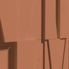 Płyta betonowa na ścianę 3D PB10 600x600x40, terakota CL01, beton architektoniczny