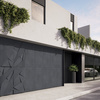 Płyta betonowa na ścianę 3D PB05B 1200x600x48, czarny B15, wzór B, beton architektoniczny