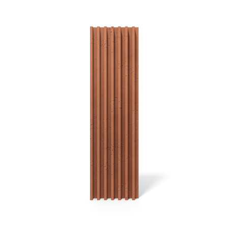 Płyta betonowa na ścianę 3D PB41 1350x380x44, terakota CL01, beton architektoniczny