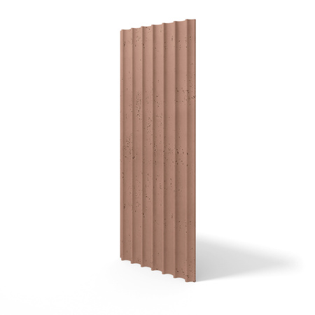 Płyta betonowa na ścianę 3D PB60 1350x520x35, brudny róż CL07, beton architektoniczny