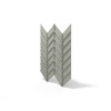 Płyta betonowa na ścianę 3D PB47 939x600x25, zgaszona zieleń CL09, beton architektoniczny