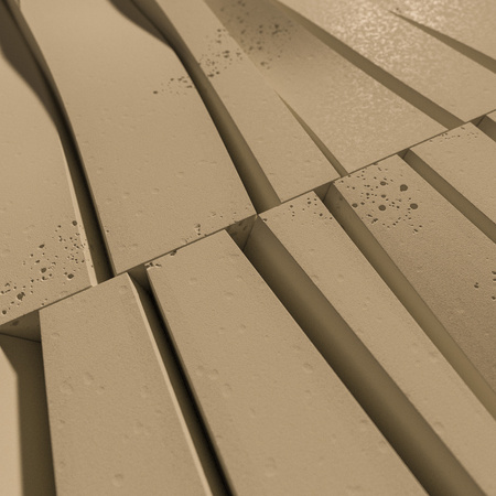 Płyta betonowa na ścianę 3D PB03 1000x500x32, miodowy CL03, beton architektoniczny