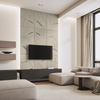 Płyta betonowa na ścianę 3D PB18 1200x600x38, kość słoniowa KS, beton architektoniczny