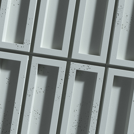 Płyta betonowa na ścianę 3D PB51 800x410x20, jasny błękit CL06, beton architektoniczny