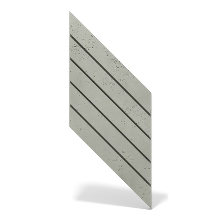 Płyta betonowa na ścianę 3D PB43 1210x500x25, zgaszona zieleń CL09, beton architektoniczny