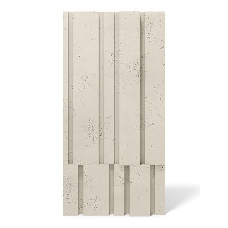 Płyta betonowa na ścianę 3D PB13 1200x600x40, kość słoniowa KS, beton architektoniczny