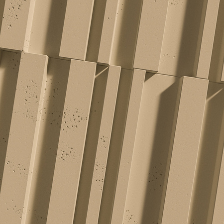 Płyta betonowa na ścianę 3D PB42 1350x600x30, miodowy CL03, beton architektoniczny