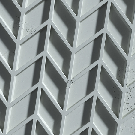 Płyta betonowa na ścianę 3D PB49 935x600x25, jasny błękit CL06, beton architektoniczny