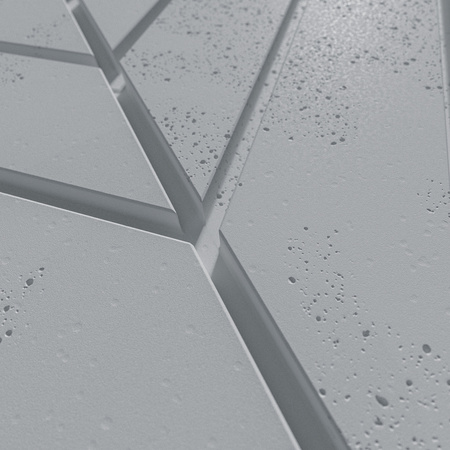 Płyta betonowa na ścianę 3D PB44 1188x600x25, szary S96, beton architektoniczny
