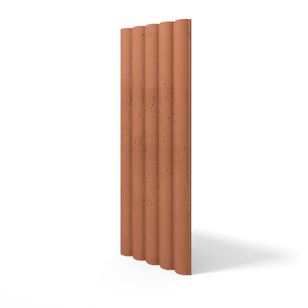 Płyta betonowa na ścianę 3D PB61 1350x500x37, terakota CL01, beton architektoniczny